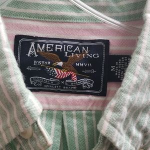 Men's striped button down